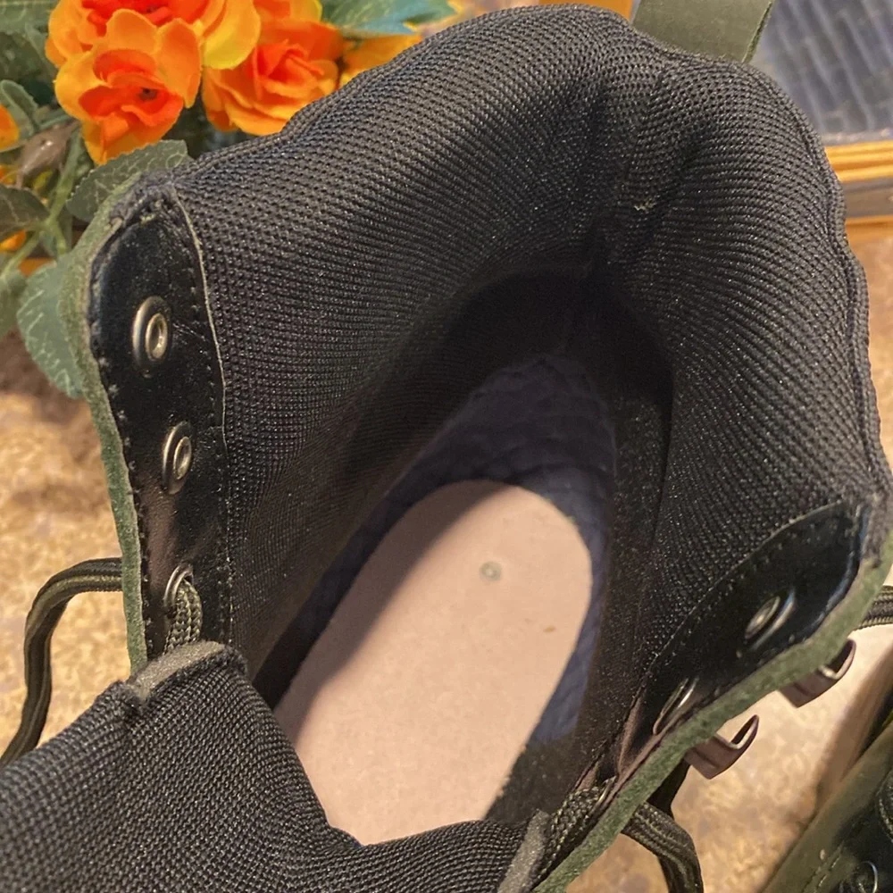 Johnston & Murphy Elemental Cap Boots (Missing Innersoles) 8.5M Work Boot Olive